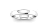 Ethical White Gold 3mm Traditional Court Wedding Ring