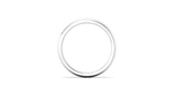 Ethical White Gold 3mm Traditional Court Wedding Ring