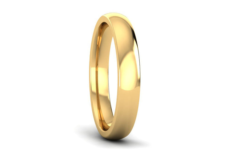 Ethical Yellow Gold 3mm Traditional Court Wedding Ring