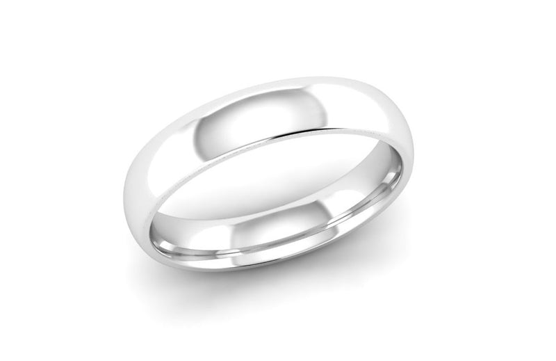 Ethical Platinum 4mm Traditional Court Wedding Ring