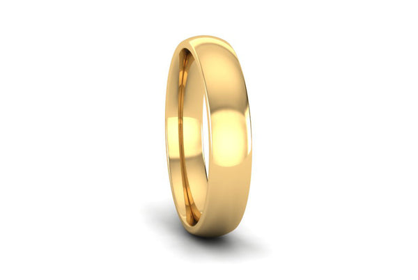 Ethical Yellow Gold 4mm Traditional Court Wedding Ring
