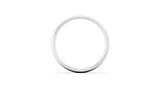 Ethical White Gold 5mm Traditional Court Wedding Ring