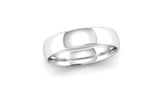 Ethical White Gold 5mm Traditional Court Wedding Ring