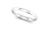 Ethical White Gold 2mm Slight Court Wedding Ring