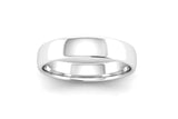 Ethical Platinum 4mm Slight Court Wedding Ring