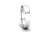 Ethical White Gold 4mm Slight Court Wedding Ring