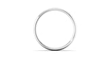 Ethical Platinum 4mm Slight Court Wedding Ring