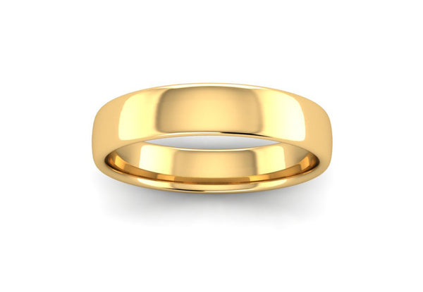 Ethical Yellow Gold 4mm Slight Court Wedding Ring