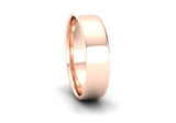 Ethical 5mm Rose Gold Slight Court Wedding Ring