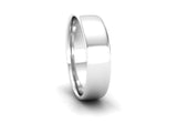 Ethical White Gold 5mm Slight Court Wedding Ring