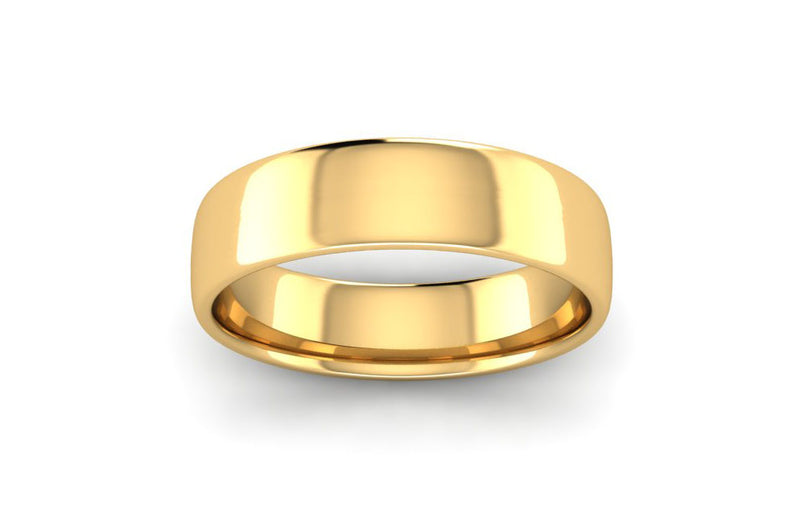 Ethical Yellow Gold 5mm Slight Court Wedding Ring