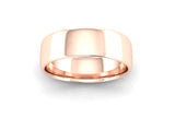 Ethical Rose Gold 6mm Slight Court Wedding Ring
