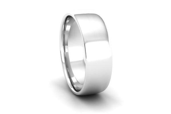 Ethical Platinum 6mm Slight Court Wedding Ring