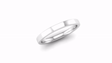 Fairtrade White Gold 2mm Flat Court Wedding Ring - Jeweller's Loupe